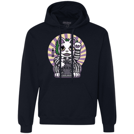 Sweatshirts Navy / S Ghost Neko Premium Fleece Hoodie