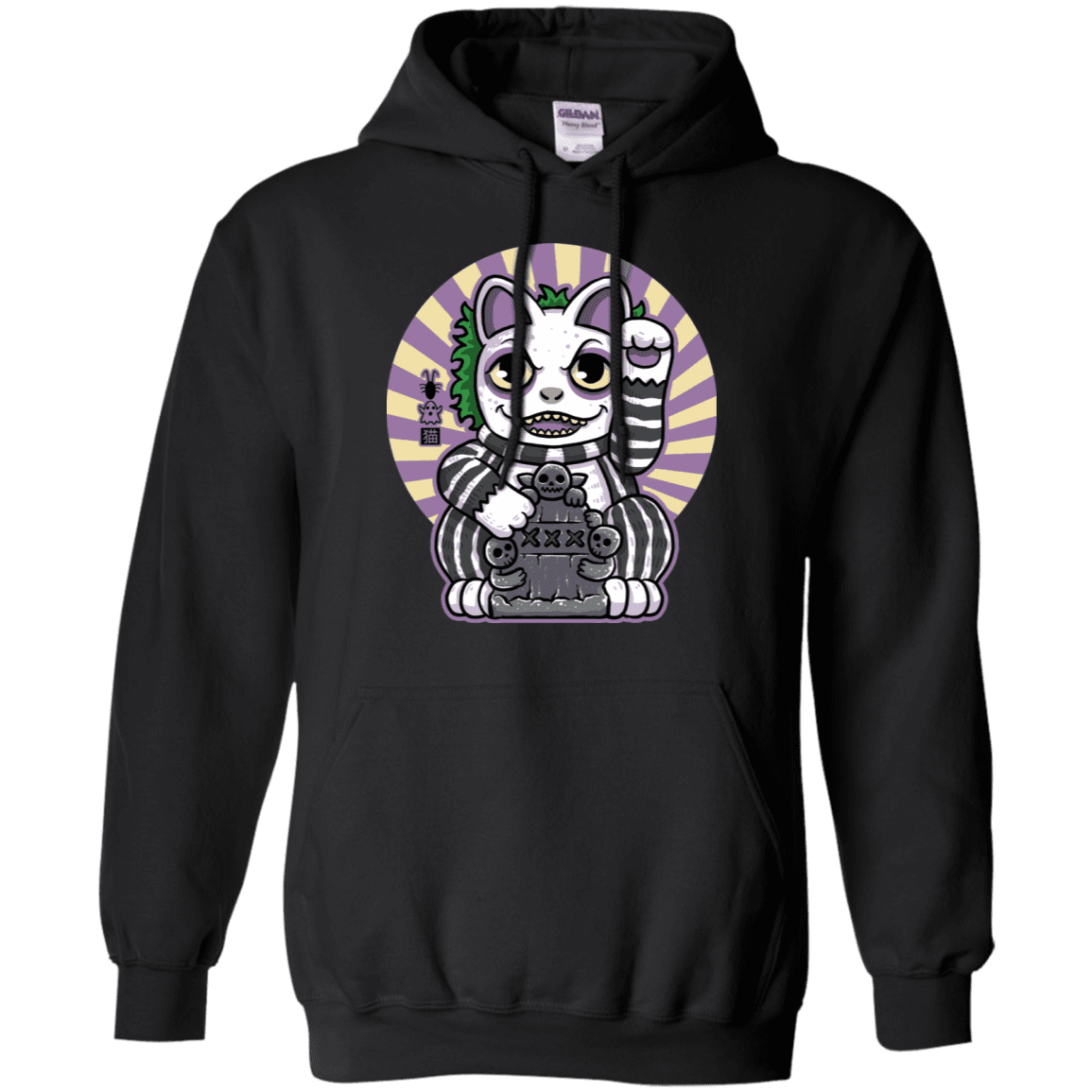 Sweatshirts Black / S Ghost Neko Pullover Hoodie