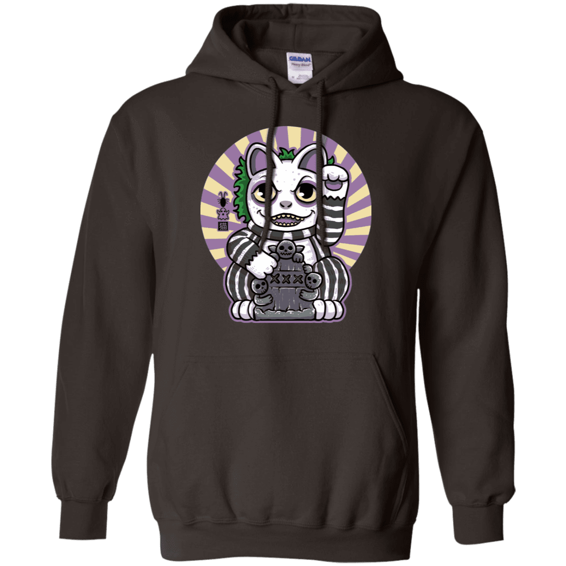 Sweatshirts Dark Chocolate / S Ghost Neko Pullover Hoodie