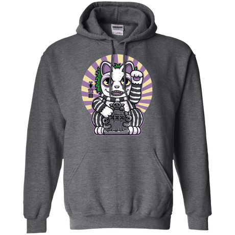 Sweatshirts Dark Heather / S Ghost Neko Pullover Hoodie