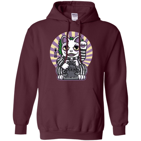 Sweatshirts Maroon / S Ghost Neko Pullover Hoodie