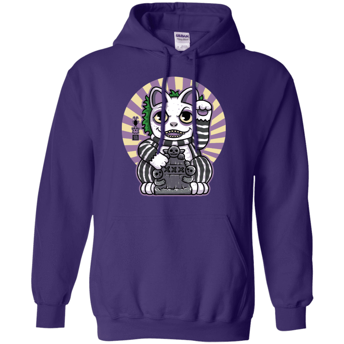 Sweatshirts Purple / S Ghost Neko Pullover Hoodie