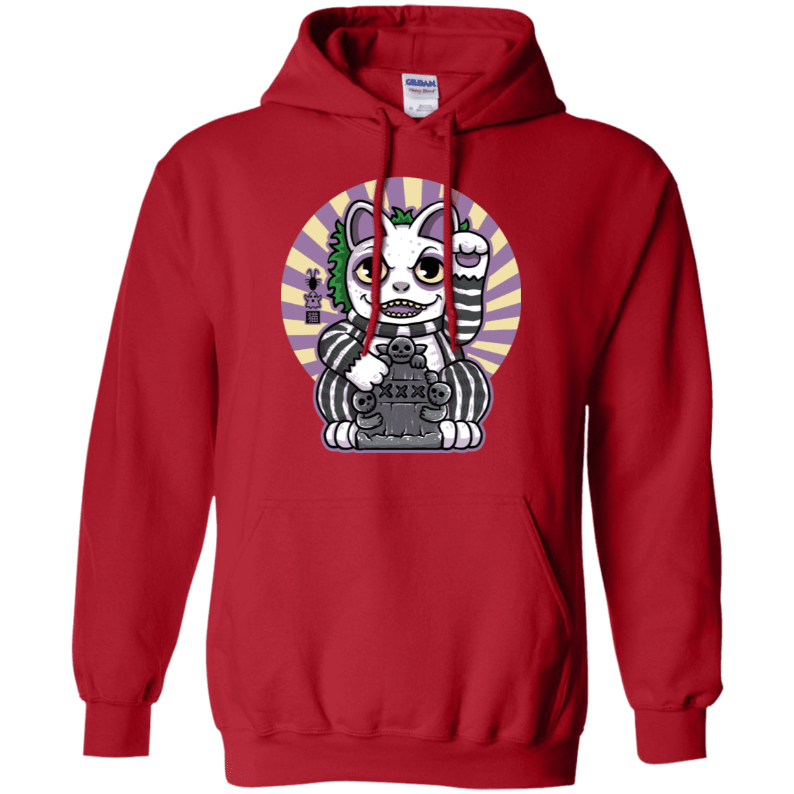 Sweatshirts Red / S Ghost Neko Pullover Hoodie