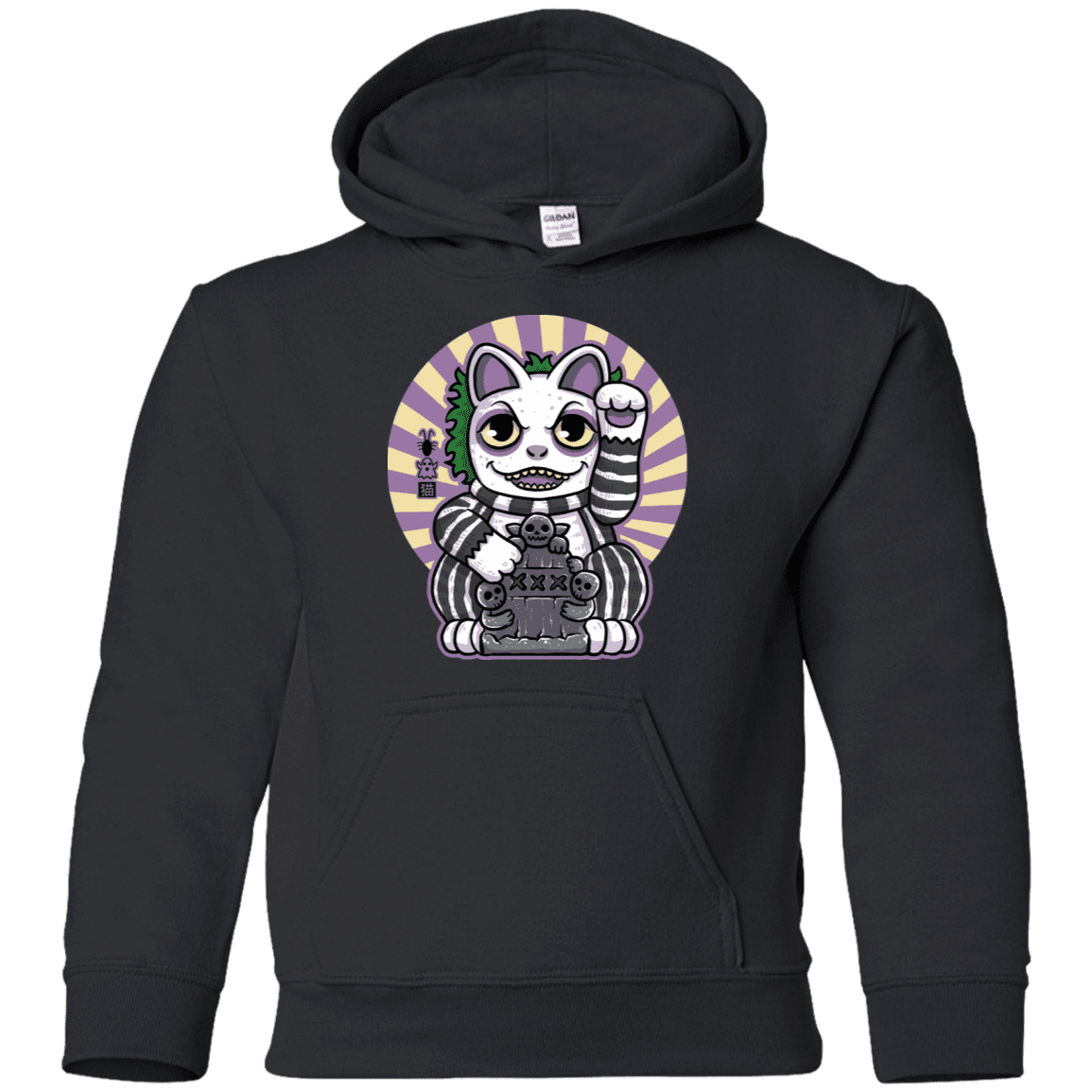 Sweatshirts Black / YS Ghost Neko Youth Hoodie