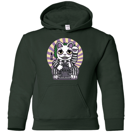 Sweatshirts Forest Green / YS Ghost Neko Youth Hoodie