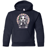 Sweatshirts Navy / YS Ghost Neko Youth Hoodie