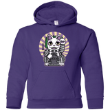 Sweatshirts Purple / YS Ghost Neko Youth Hoodie