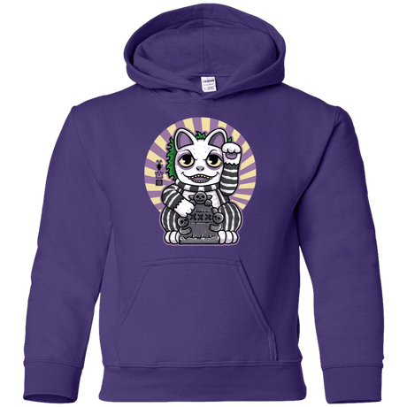 Sweatshirts Purple / YS Ghost Neko Youth Hoodie