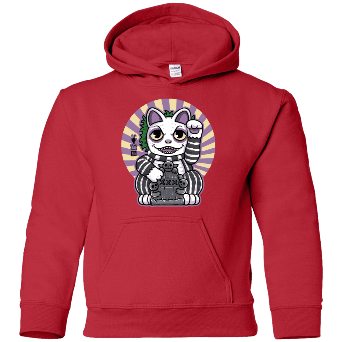 Sweatshirts Red / YS Ghost Neko Youth Hoodie