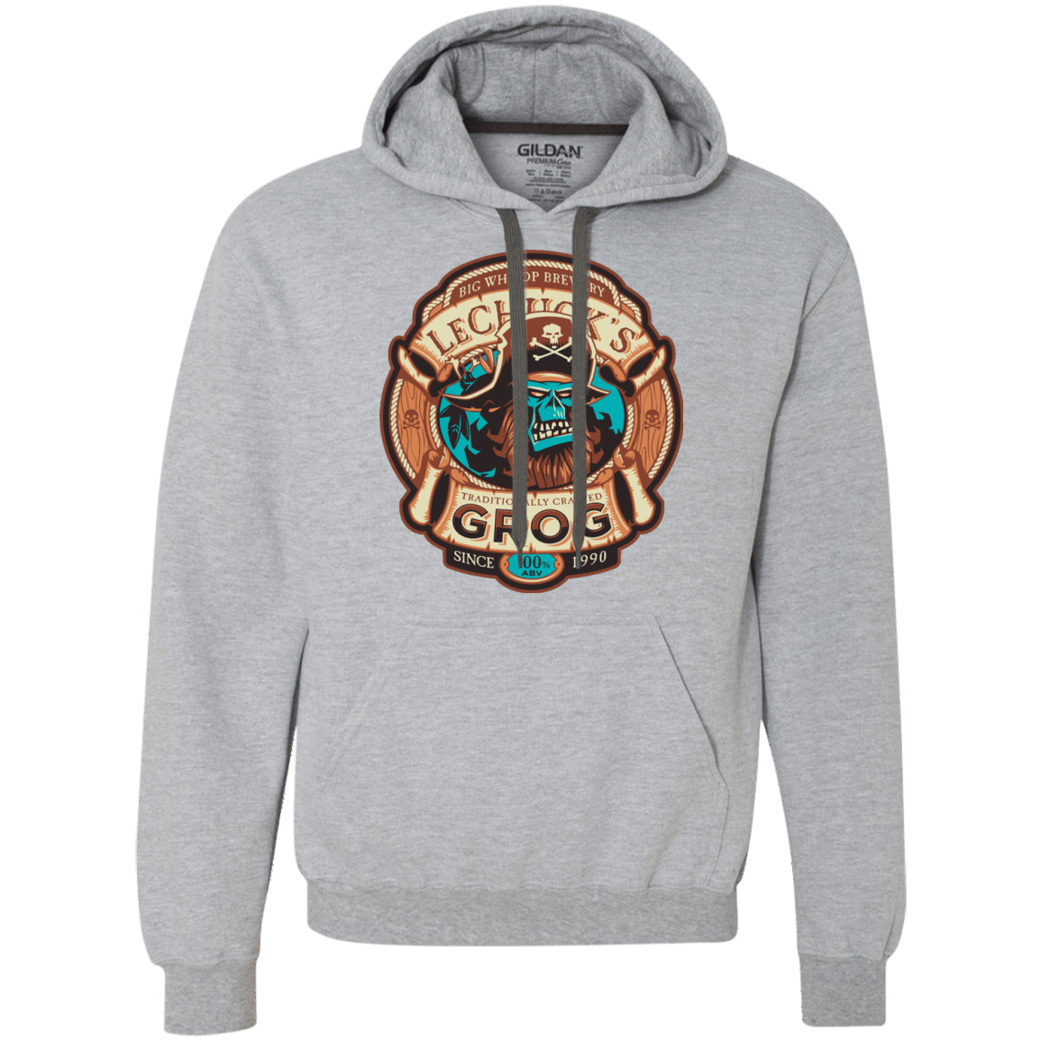 Sweatshirts Sport Grey / Small Ghost Pirate Grog Nmns Premium Fleece Hoodie