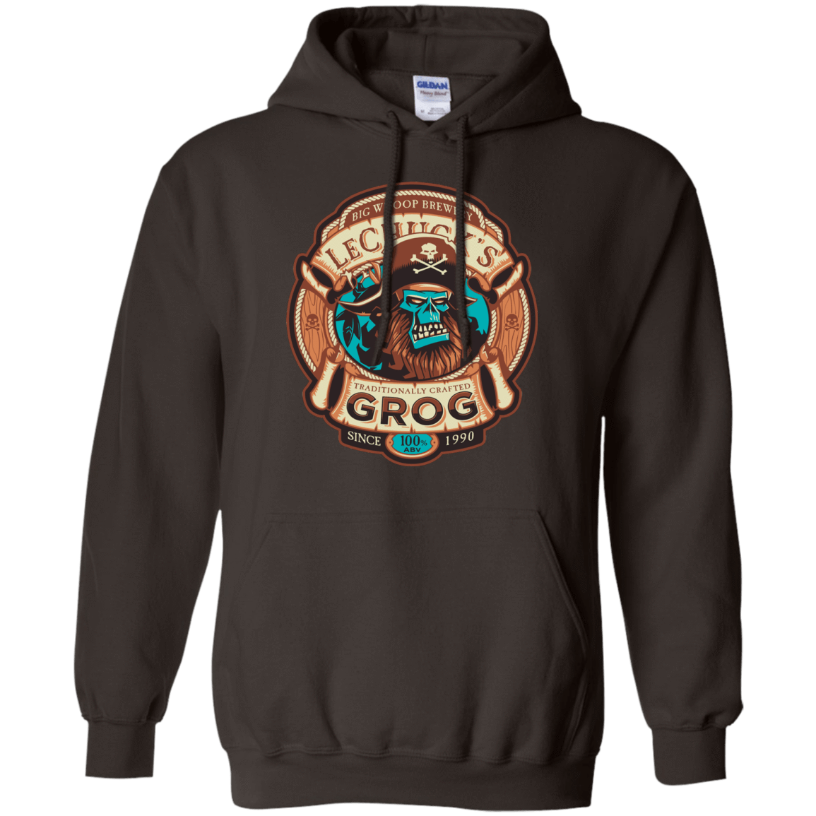 Sweatshirts Dark Chocolate / Small Ghost Pirate Grog Nmns Pullover Hoodie