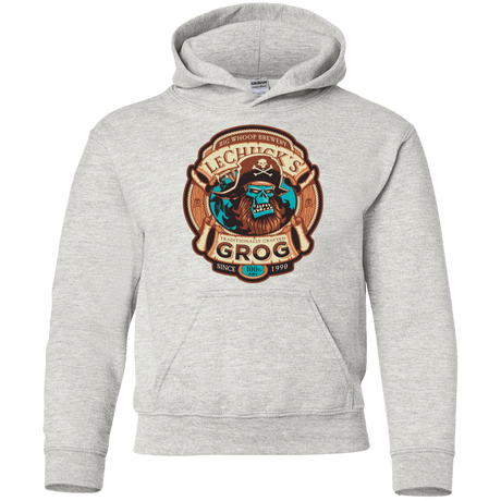 Sweatshirts Ash / YS Ghost Pirate Grog Nmns Youth Hoodie