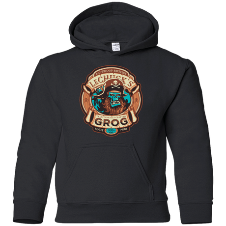 Sweatshirts Black / YS Ghost Pirate Grog Nmns Youth Hoodie