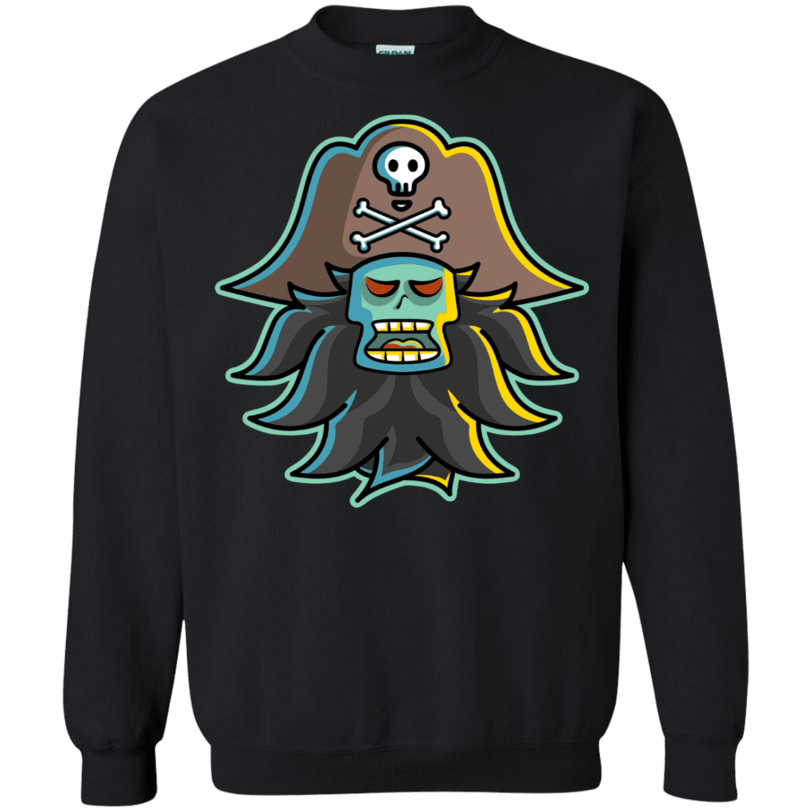 Sweatshirts Black / S Ghost Pirate LeChuck Crewneck Sweatshirt