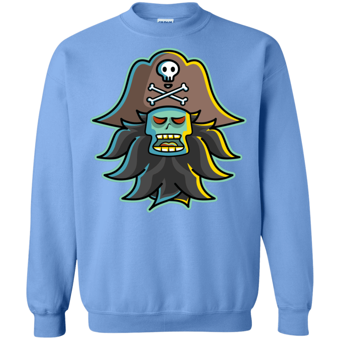 Sweatshirts Carolina Blue / S Ghost Pirate LeChuck Crewneck Sweatshirt