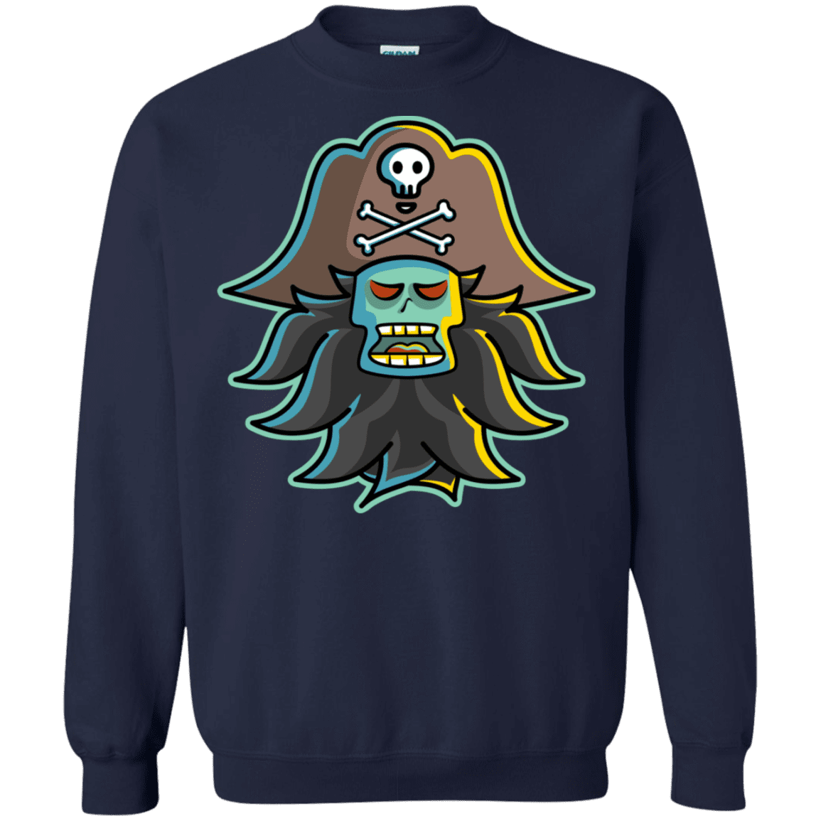 Sweatshirts Navy / S Ghost Pirate LeChuck Crewneck Sweatshirt