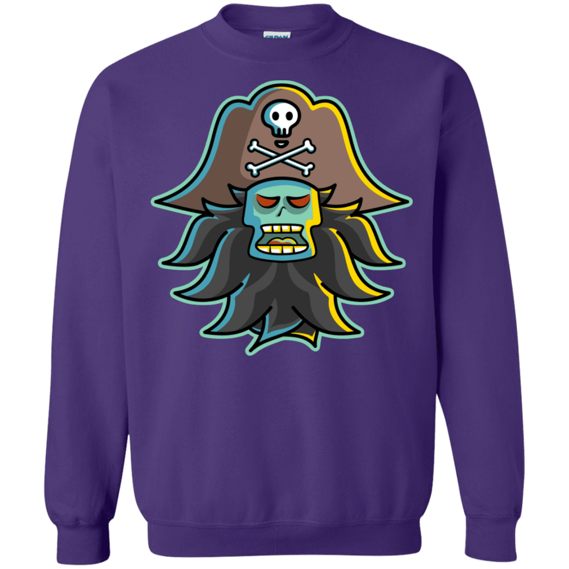Sweatshirts Purple / S Ghost Pirate LeChuck Crewneck Sweatshirt