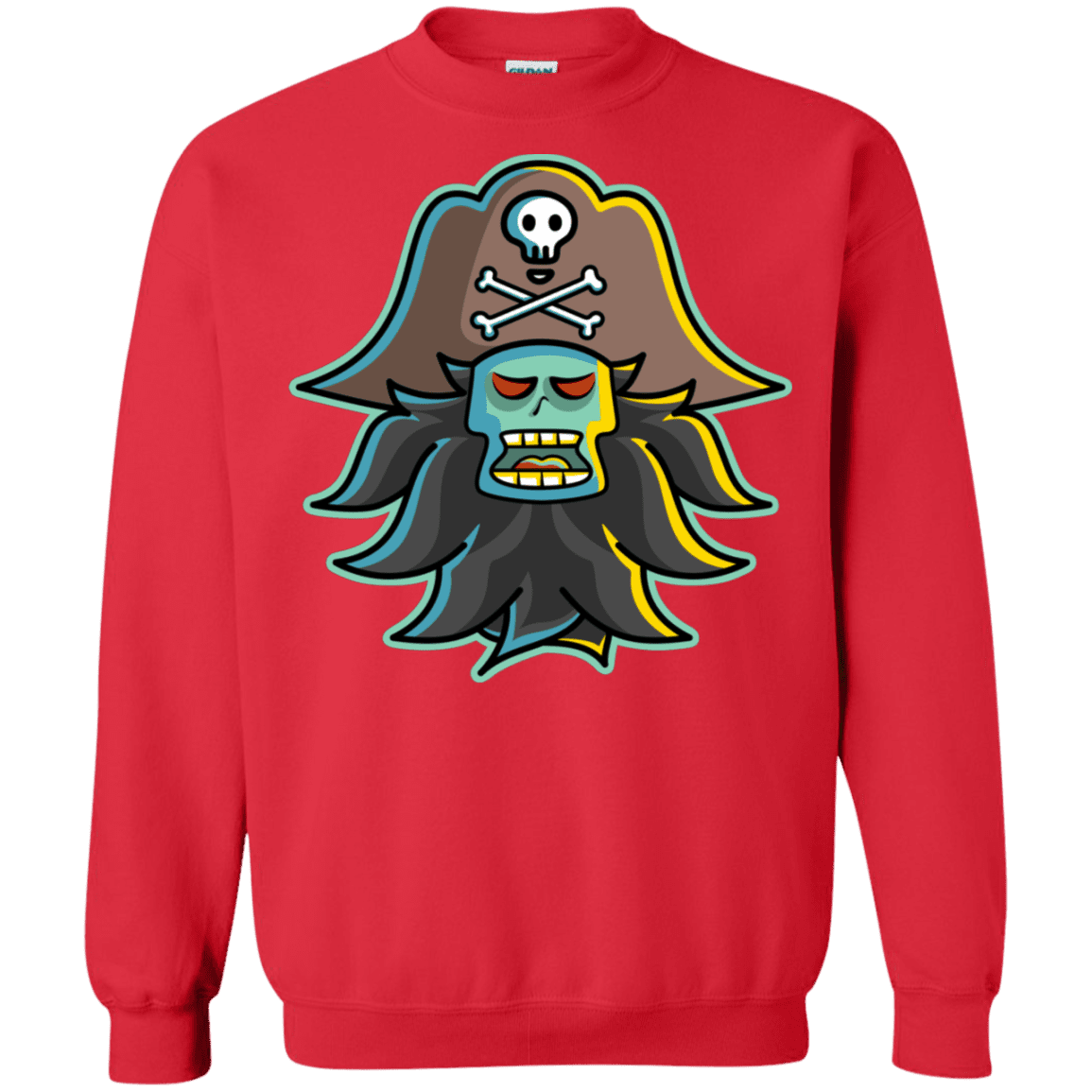 Sweatshirts Red / S Ghost Pirate LeChuck Crewneck Sweatshirt