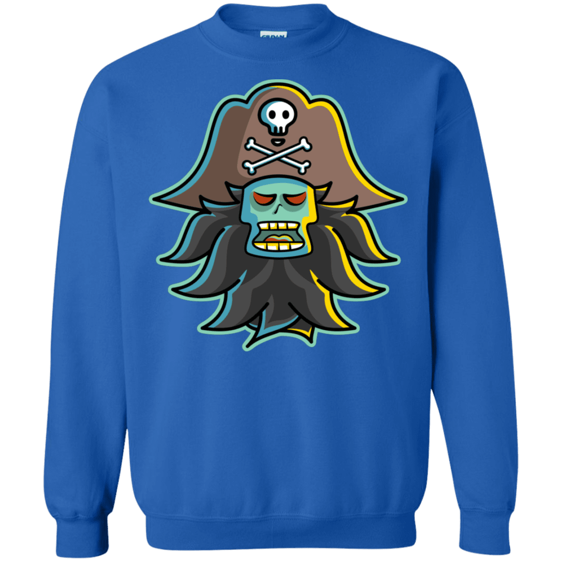 Sweatshirts Royal / S Ghost Pirate LeChuck Crewneck Sweatshirt