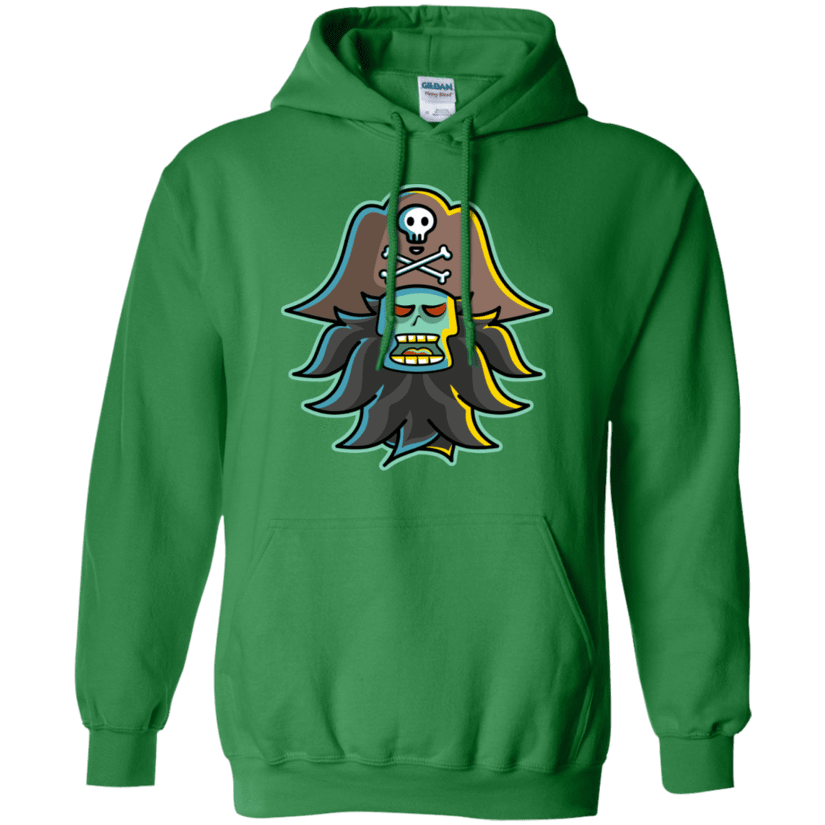 Sweatshirts Irish Green / S Ghost Pirate LeChuck Pullover Hoodie