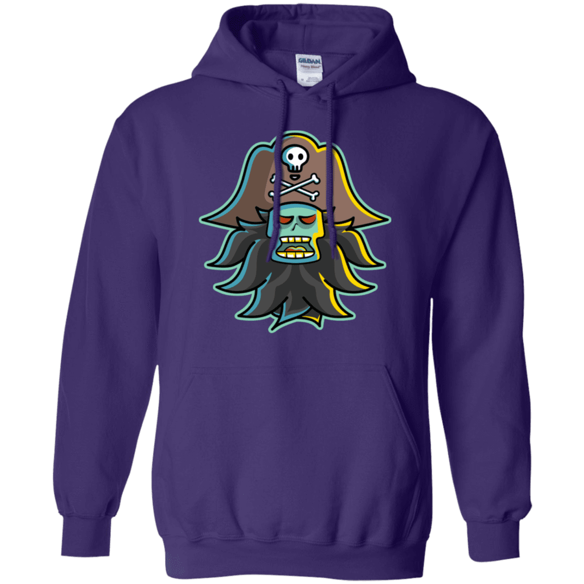 Sweatshirts Purple / S Ghost Pirate LeChuck Pullover Hoodie