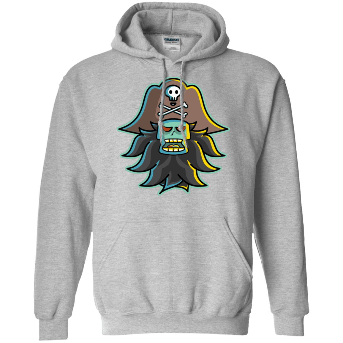 Sweatshirts Sport Grey / S Ghost Pirate LeChuck Pullover Hoodie