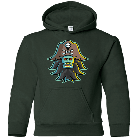 Sweatshirts Forest Green / YS Ghost Pirate LeChuck Youth Hoodie