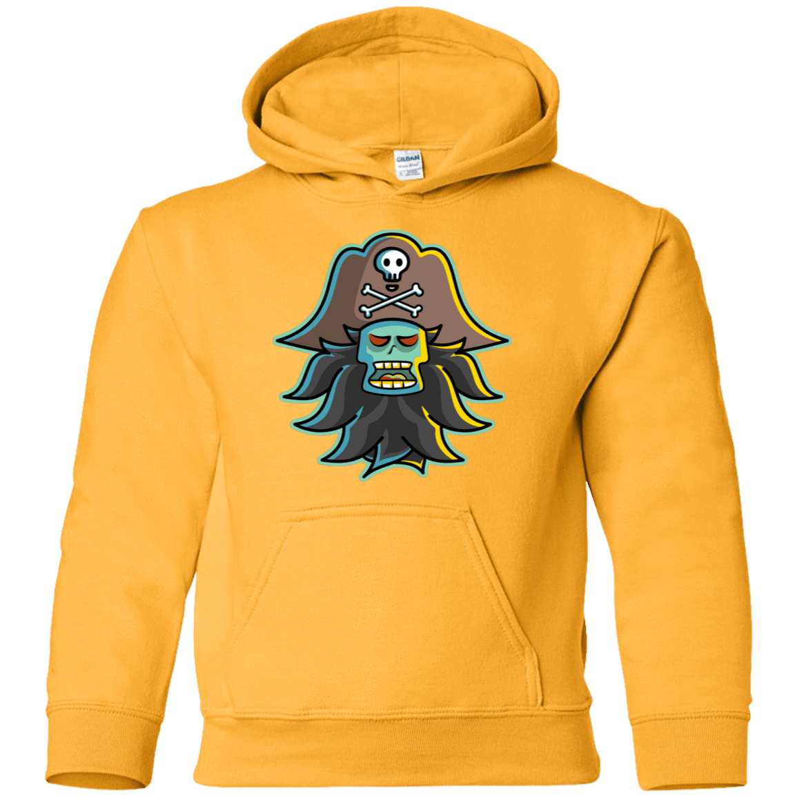 Sweatshirts Gold / YS Ghost Pirate LeChuck Youth Hoodie
