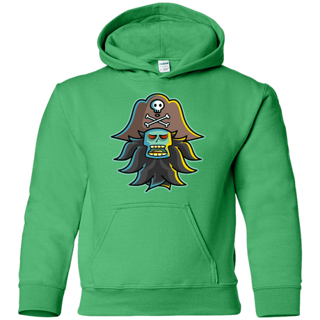 Sweatshirts Irish Green / YS Ghost Pirate LeChuck Youth Hoodie