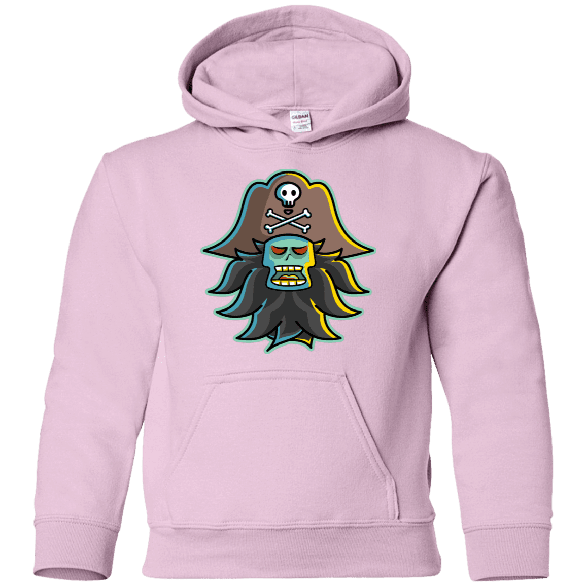 Sweatshirts Light Pink / YS Ghost Pirate LeChuck Youth Hoodie