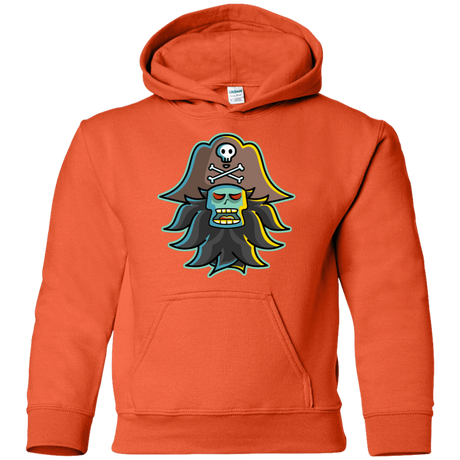 Sweatshirts Orange / YS Ghost Pirate LeChuck Youth Hoodie