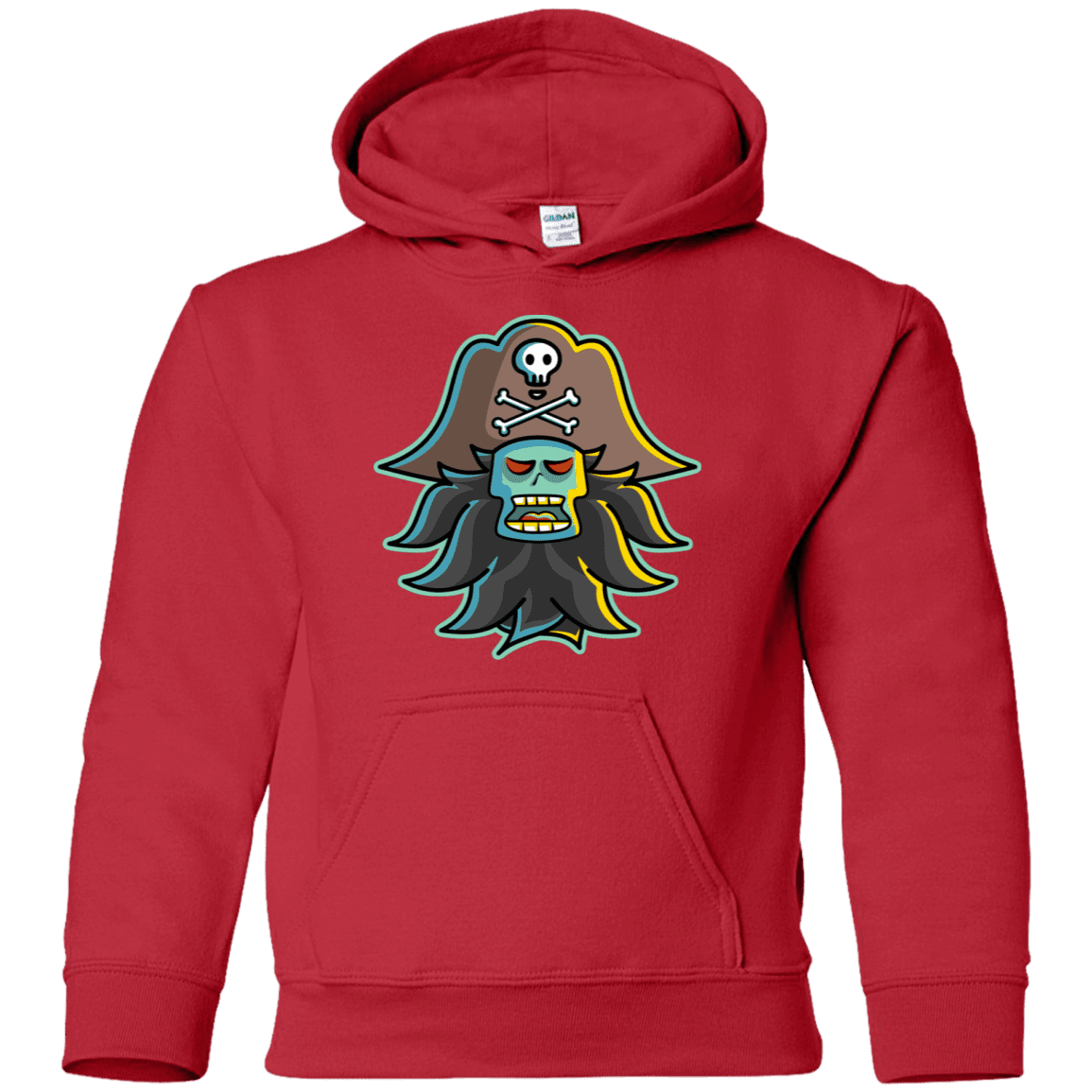 Sweatshirts Red / YS Ghost Pirate LeChuck Youth Hoodie