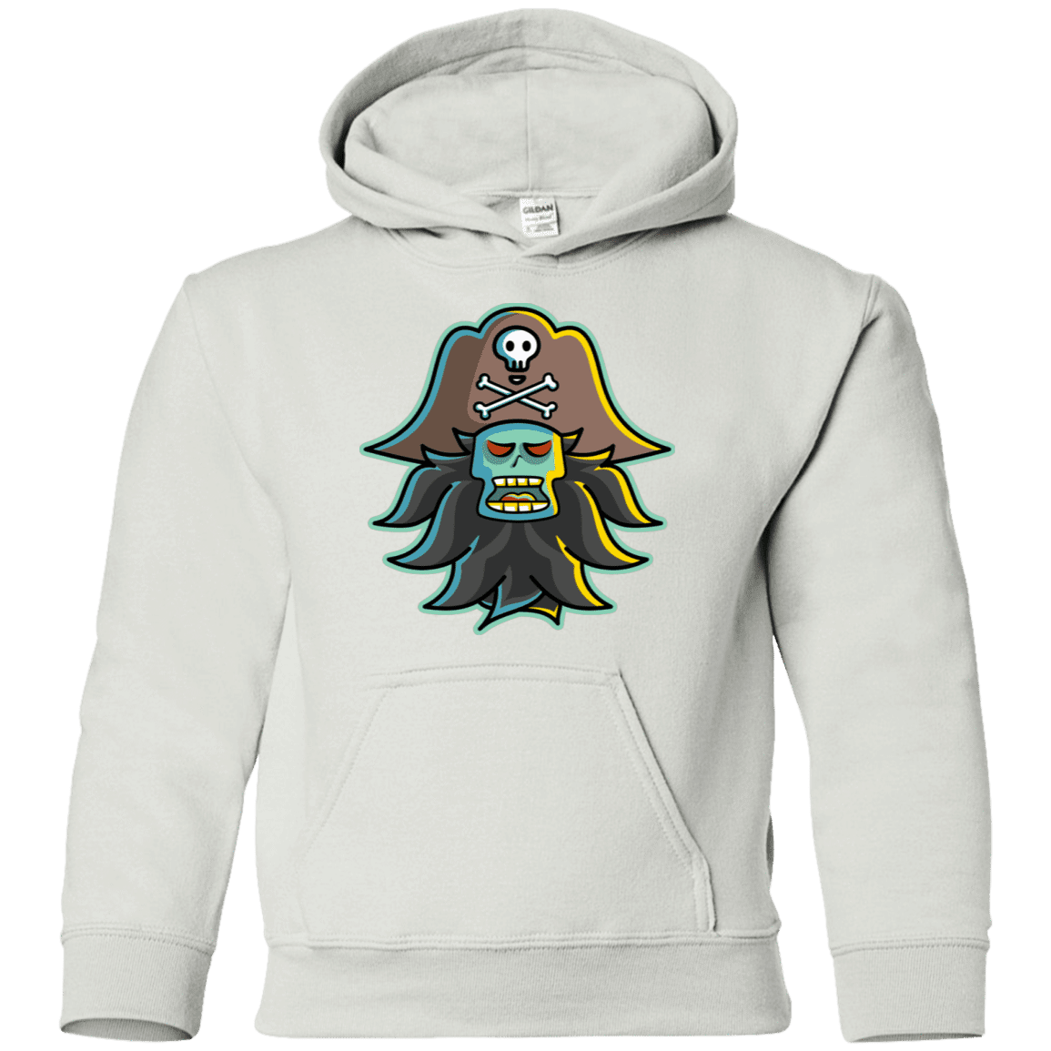 Sweatshirts White / YS Ghost Pirate LeChuck Youth Hoodie