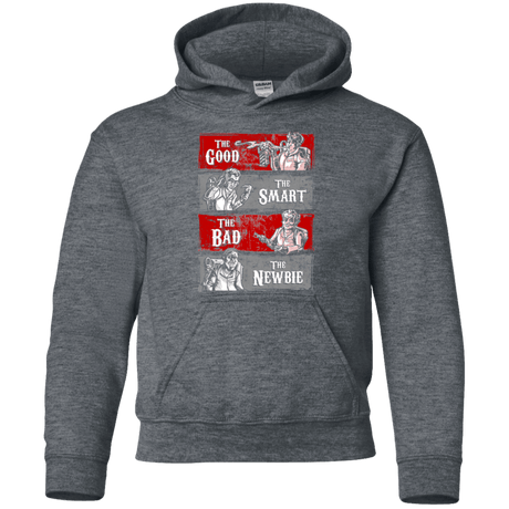 Sweatshirts Dark Heather / YS Ghost Wranglers Youth Hoodie