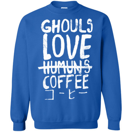 Sweatshirts Royal / Small Ghouls Love Coffee Crewneck Sweatshirt
