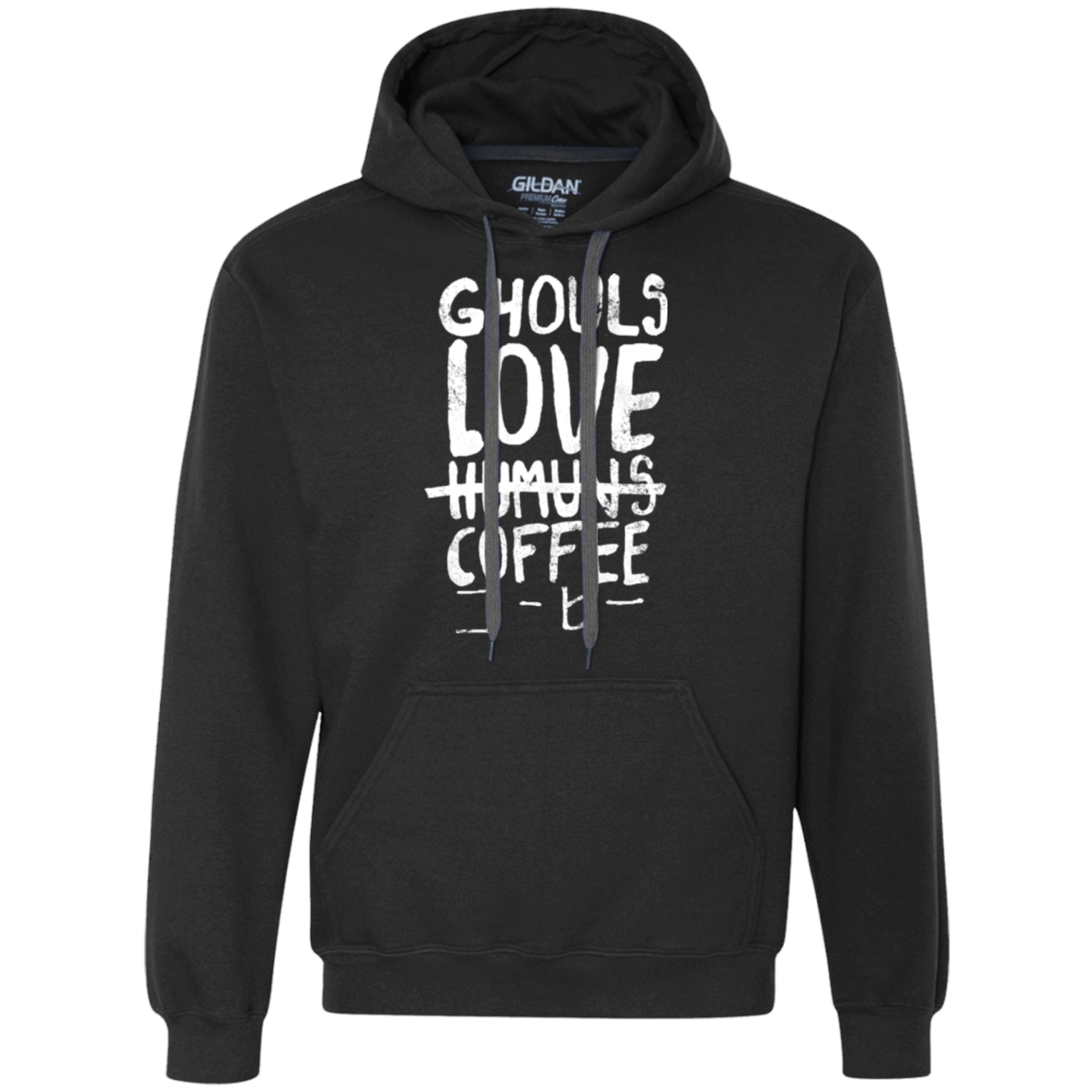 Sweatshirts Black / Small Ghouls Love Coffee Premium Fleece Hoodie