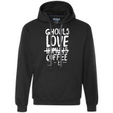 Sweatshirts Black / Small Ghouls Love Coffee Premium Fleece Hoodie