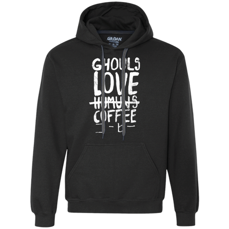 Sweatshirts Black / Small Ghouls Love Coffee Premium Fleece Hoodie
