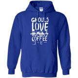 Sweatshirts Royal / Small Ghouls Love Coffee Pullover Hoodie