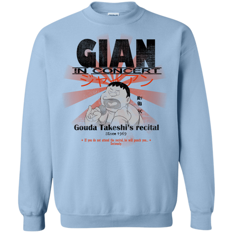 Sweatshirts Light Blue / Small Gian Concert Crewneck Sweatshirt