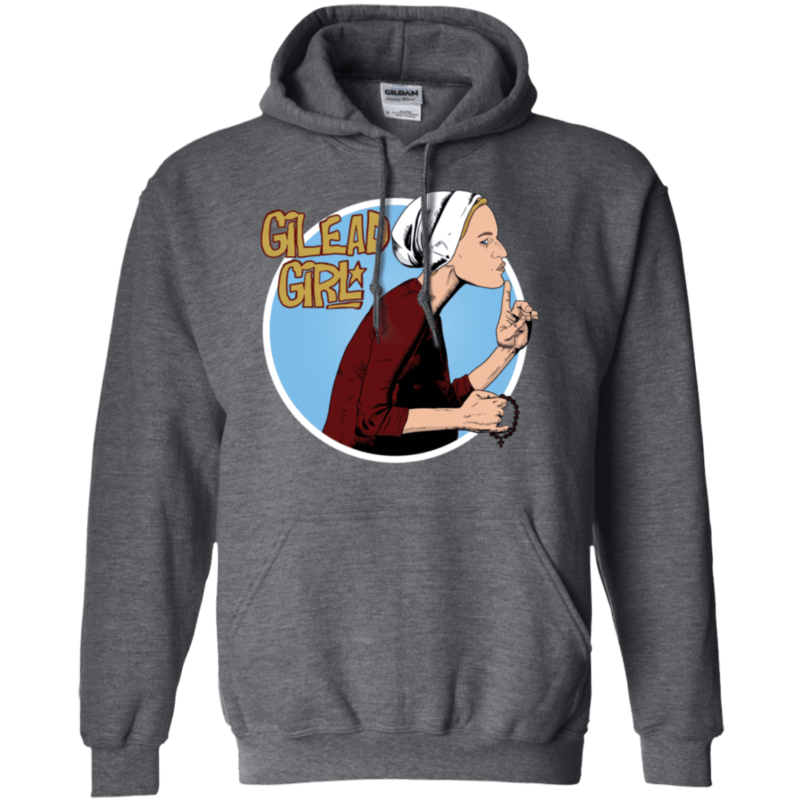 Sweatshirts Dark Heather / S Gilead Girl Pullover Hoodie