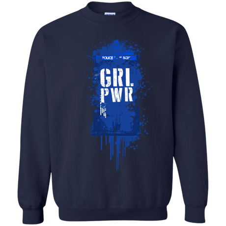 Sweatshirts Navy / S Girl Power Crewneck Sweatshirt