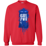 Sweatshirts Red / S Girl Power Crewneck Sweatshirt