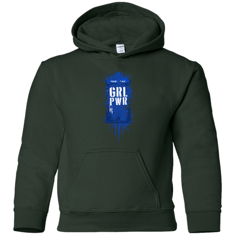 Sweatshirts Forest Green / YS Girl Power Youth Hoodie