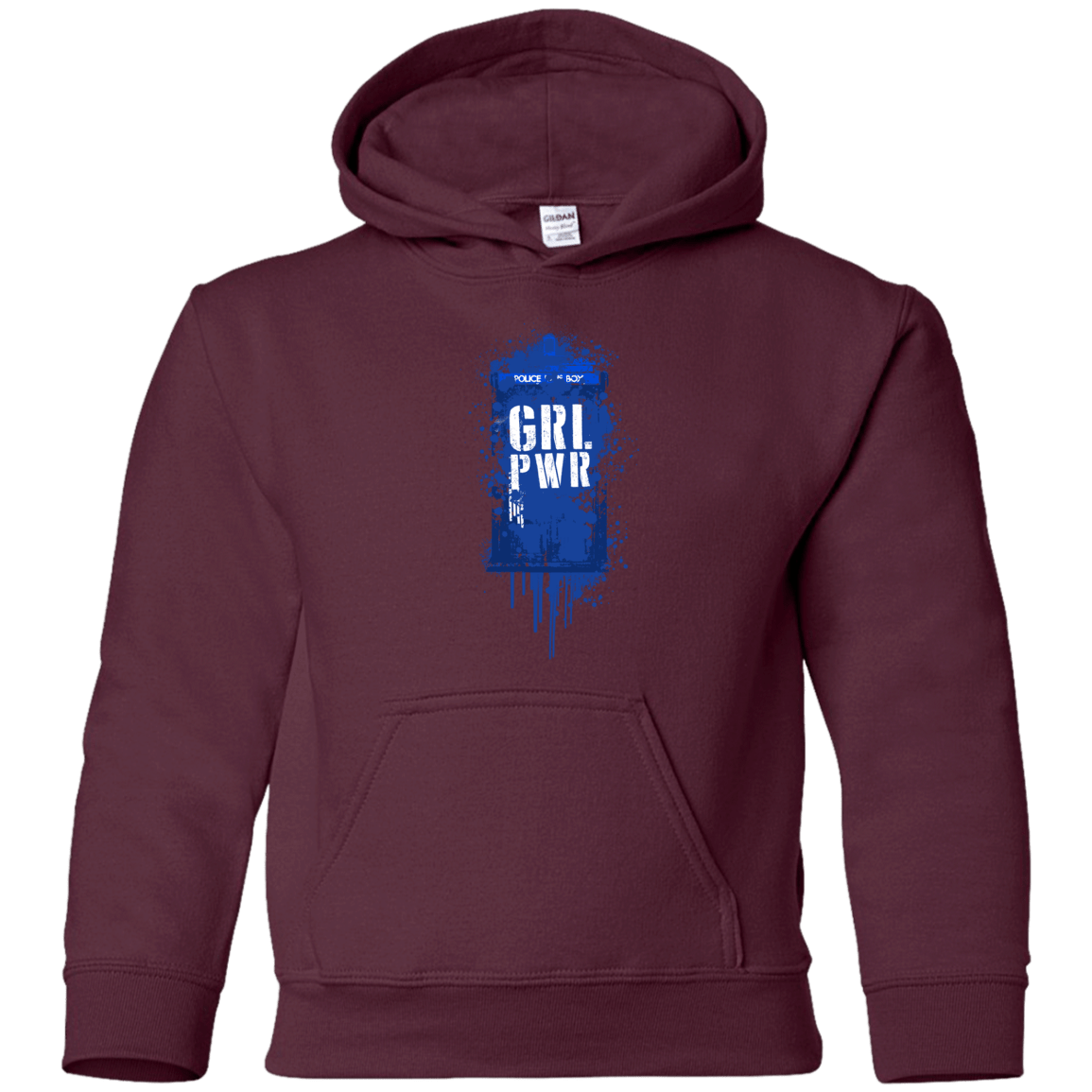 Sweatshirts Maroon / YS Girl Power Youth Hoodie