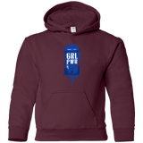 Sweatshirts Maroon / YS Girl Power Youth Hoodie
