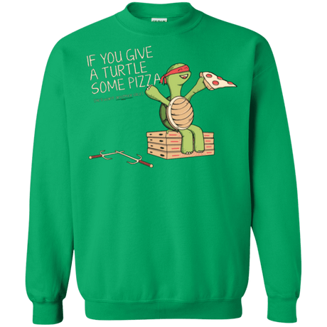 Sweatshirts Irish Green / Small Give a Turtle Crewneck Sweatshirt