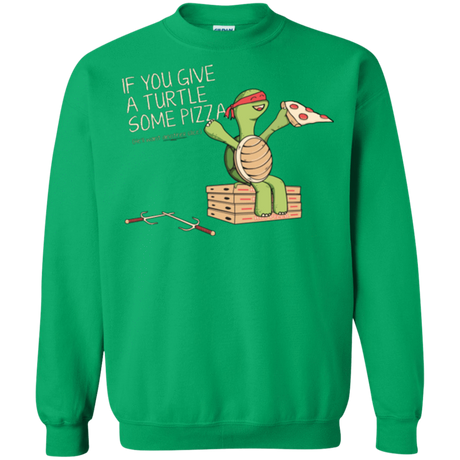 Sweatshirts Irish Green / Small Give a Turtle Crewneck Sweatshirt