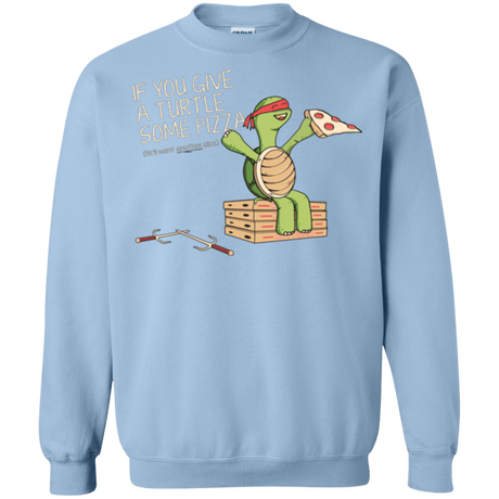 Sweatshirts Light Blue / Small Give a Turtle Crewneck Sweatshirt