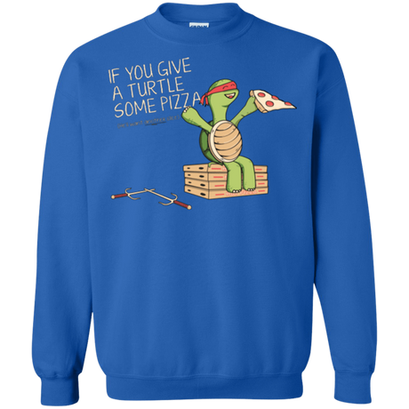 Sweatshirts Royal / Small Give a Turtle Crewneck Sweatshirt